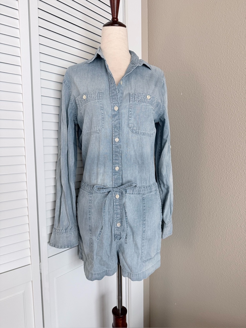 Denim & Supply Ralph Lauren Light Blue Denim Romper Size XS EUC